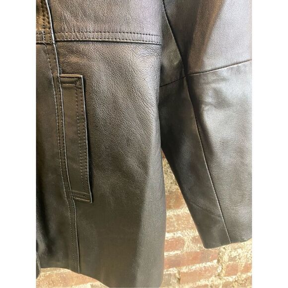 Xtrēm Genuine Leather Black Jacket Button Front Women’s Size XL - Picture 4 of 16